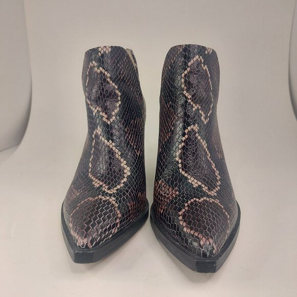 Vince Camuto Gigietta Style Snakeskin Leather Ankle Booties Size 6M - Picture 2 of 9